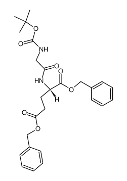 N-Boc-glycyl-L-glutamic acid dibenzyl ester Structure