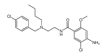 N-[2-(N'-n-butyl-N'-p-chlorophenylmethylamino)ethyl]-4-amino-5- chloro-2-methoxybenzamide Structure