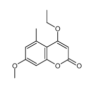 4-ethoxy-7-methoxy-5-methylchromen-2-one结构式