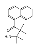 3-amino-2,2,3-trimethyl-1-naphthalen-1-ylbutan-1-one结构式