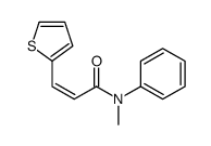 N-methyl-N-phenyl-3-thiophen-2-ylprop-2-enamide结构式