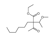 ethyl 2-acetyl-2-(1-methoxyethyl)octanoate结构式