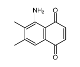 5-amino-6,7-dimethylnaphthalene-1,4-dione结构式