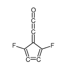 Ethenone, (2,5-difluoro-2,3,4-cyclopentatrien-1-ylidene)- (9CI) Structure