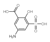 5-氨基-2-羟基-3-磺基苯甲酸结构式