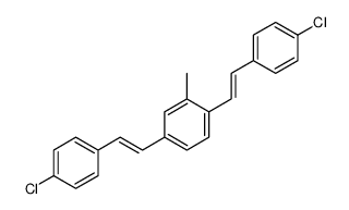 1,4-bis[2-(4-chlorophenyl)ethenyl]-2-methylbenzene结构式