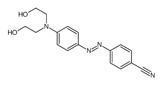 4-[[4-[bis(2-hydroxyethyl)amino]phenyl]diazenyl]benzonitrile结构式