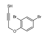 3-(2,4-dibromophenoxy)prop-1-yne-1-thiol结构式