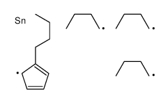 tributyl-(1-butylcyclopenta-2,4-dien-1-yl)stannane Structure
