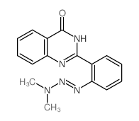 4(3H)-Quinazolinone,2-[2-(3,3-dimethyl-1-triazen-1-yl)phenyl]- Structure
