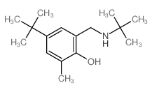 2-methyl-4-tert-butyl-6-[(tert-butylamino)methyl]phenol Structure