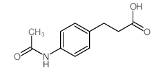 4-(乙酰基氨基)-苯丙酸结构式