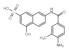 7-[(4-amino-3-methylbenzoyl)amino]-4-hydroxynaphthalene-2-sulphonic acid Structure