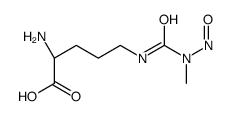 N(delta)-(N-methyl-N-nitrosocarbamoyl)-L-ornithine Structure