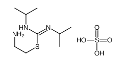 2-aminoethyl N,N'-di(propan-2-yl)carbamimidothioate,sulfuric acid结构式