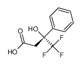 (R)-β-hydroxy β-trifluoromethyl β-phenyl propionic acid Structure