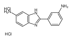 [3-(6-amino-1H-benzimidazol-3-ium-2-yl)phenyl]azanium,dichloride Structure