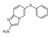 IMidazo[1,2-a]pyridin-2-amine, 6-(phenylthio)- structure