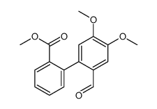 methyl 2-(2-formyl-4,5-dimethoxyphenyl)benzoate Structure