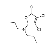 3,4-dichloro-2-(dipropylamino)-2H-furan-5-one Structure