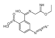 ethyl N-5-azido-2-nitrobenzoylaminoacetimidate structure
