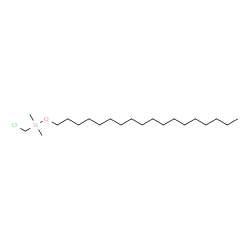 1-Dimethyl(chloromethyl)silyloxyoctadecane Structure
