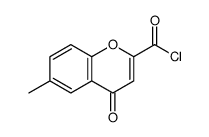 6-methyl-4-oxochromene-2-carbonyl chloride Structure