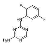 N-(2,5-difluoro-phenyl)-[1,3,5]triazine-2,4-diamine Structure