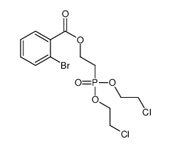 2-[bis(2-chloroethoxy)phosphoryl]ethyl 2-bromobenzoate结构式