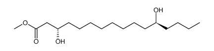 (+)-(3S,12S)-3,12-dihydroxypalmitic acid methyl ester结构式