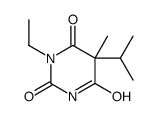 1-Ethyl-5-(1-methylethyl)-5-methyl-2,4,6(1H,3H,5H)-pyrimidinetrione结构式
