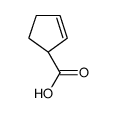 (1R)-cyclopent-2-ene-1-carboxylic acid结构式