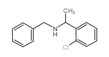 BENZYL-[1-(2-CHLOROPHENYL)ETHYL]AMINE structure