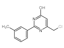 6-(氯甲基)-2-(3-甲基苯基)嘧啶-4-醇结构式