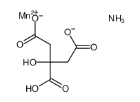 citric acid, ammonium manganese(2+) salt结构式