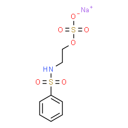 Sulfuric acid 2-[(phenylsulfonyl)amino]ethyl=sodium ester salt结构式