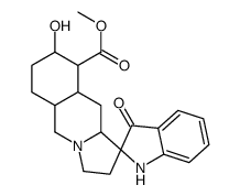 methyl 8'-hydroxy-3-oxospiro[1H-indole-2,1'-3,5,5a,6,7,8,9,9a,10,10a-decahydro-2H-pyrrolo[1,2-b]isoquinoline]-9'-carboxylate结构式