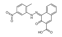 3-hydroxy-4-[(2-methyl-5-nitrophenyl)azo]-2-naphthoic acid structure