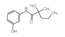 3-Hydroxy-2,2-dimethylvaleranilide结构式