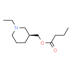 Butanoic acid, [(3S)-1-ethyl-3-piperidinyl]methyl ester (9CI) structure
