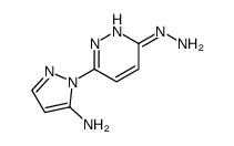 2-(6-hydrazinylpyridazin-3-yl)pyrazol-3-amine structure