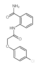 2-[[2-(4-chlorophenoxy)acetyl]amino]benzamide Structure