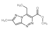 Pyrazolo[5,1-c][1,2,4]triazine-3-carboxylic acid, 4-ethyl-7-methyl-, methyl ester (9CI) structure