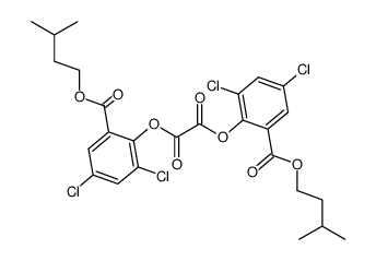 Bis[6-(3'-methybutoxycarbonyl)-2,4-dichlorophenyl] oxalate结构式