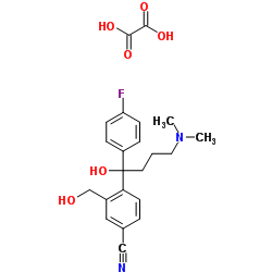 (+/-)-4-[4-(dimethylamino)-1-(4-fluorophenyl)-1-hydroxybutyl]-3-(hydroxymethyl)-benzonitrile, oxalate picture