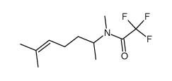 N-Trifluoracetyl-N,1,5-trimethyl-4-hexenylamin结构式