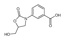 3-[5-(hydroxymethyl)-2-oxo-1,3-oxazolidin-3-yl]benzoic acid结构式