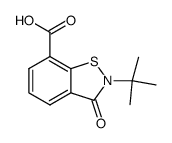 2-tert-Butyl-3-oxo-3H-1,2-benzisothiazol-7-carbonsaeure结构式