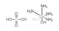 cis-chloroaquotetramminecobalt(III) sulfate Structure