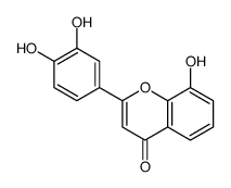 2-(3,4-dihydroxyphenyl)-8-hydroxychromen-4-one结构式